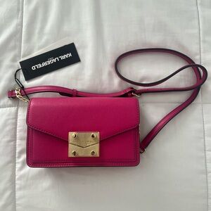 Karl Lagerfeld Fuchsia Crossbody Bag